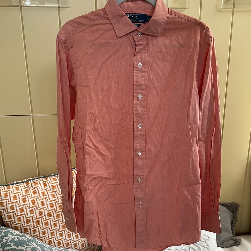 Polo by Ralph Lauren Red Dress Shirt Classic Cotton